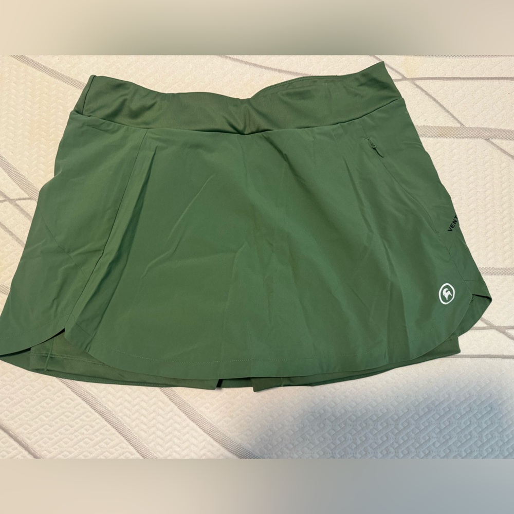 Women's Green Athletic Skort